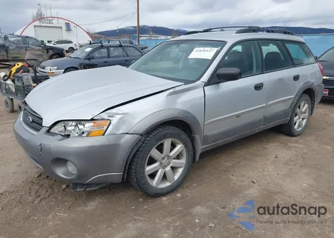 2006 Subaru Outback 2.5I z USA, uszkodzony, nr VIN 4S4BP61C367328489